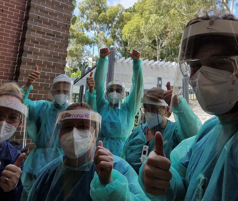Waratah staff in full PPE